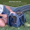 imageTIMBER RIDGE Airline Ready TSA Compliant Carrier for Dogs Cats Puppies 2Sided Entry with Fleece BedSize154quotX114quotX118quotFoursided Mesh