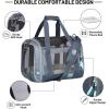 imageTIMBER RIDGE Airline Ready TSA Compliant Carrier for Dogs Cats Puppies 2Sided Entry with Fleece BedSize154quotX114quotX118quotFoursided Mesh