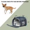 imageTIMBER RIDGE Airline Ready TSA Compliant Carrier for Dogs Cats Puppies 2Sided Entry with Fleece BedSize154quotX114quotX118quotThreesided Mesh