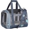 imageTIMBER RIDGE Airline Ready TSA Compliant Carrier for Dogs Cats Puppies 2Sided Entry with Fleece BedSize154quotX114quotX118quotFoursided Mesh
