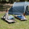 imageTIMBER RIDGE 20Second Quick SetUp Camping Cot Lightweight Aluminum Folding Cot Low Profile with Zipper Closure Portable Carry Bag for Camping Travel and Outdoors Support up to 225lbs GreenTan2 Set