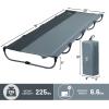 imageTIMBER RIDGE 20Second Quick SetUp Camping Cot Lightweight Aluminum Folding Cot Low Profile with Zipper Closure Portable Carry Bag for Camping Travel and Outdoors Support up to 225lbs GreenGrey2 Set