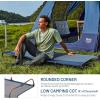 imageTIMBER RIDGE 20Second Quick SetUp Camping Cot Lightweight Aluminum Folding Cot Low Profile with Zipper Closure Portable Carry Bag for Camping Travel and Outdoors Support up to 225lbs GreenBlue2 Set