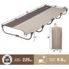 imageTIMBER RIDGE 20Second Quick SetUp Camping Cot Lightweight Aluminum Folding Cot Low Profile with Zipper Closure Portable Carry Bag for Camping Travel and Outdoors Support up to 225lbs GreenTan2 Set