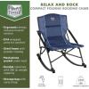 imageTIMBER RIDGE Folding Rocking Camping Chair  Portable Outdoor Rocker Chair with Carry Bag  Supports 250 lbs1 Pack