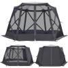 imageTIMBER RIDGE Gazebo Tent Wind Screen Panel 6pc Including The Main Door Grey Tent Not Included