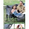 imageTimber Ridge 600 lbs Double Camping Chair UltraWide Heavy Duty Outdoor Folding Camp Couch Loveseat Camping Chairs Perfect for Campsites PatioLawn Soccer Games or Other Youth Sports Supports3 Persongrey