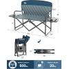 imageTimber Ridge 600 lbs Double Camping Chair UltraWide Heavy Duty Outdoor Folding Camp Couch Loveseat Camping Chairs Perfect for Campsites PatioLawn Soccer Games or Other Youth Sports SupportsLoveseat Blue