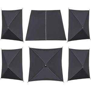 imageTIMBER RIDGE Gazebo Tent Wind Screen Panel 6pc Including The Main Door Grey Tent Not Included