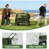 imageTIMBER RIDGE Push amp Pull Double Decker Wagon 400L Large Capacity Heavy Duty amp 450lb Load Collapsible Cart with AllTerrain Wheels amp Brakes 54 Extended Foldable for Sports Beach CampingBlueGreen