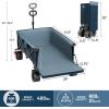 imageTIMBER RIDGE 600L Beast Wagon 26 W Extra Wide All Terrain Folding wBig Wheels Cargo Net amp Tailgate 26 W and 5525 L 400lbs Heavy Duty Collapsible Portable Cart for Camping Sports Dogs BlueBlue