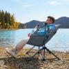 imageTIMBER RIDGE Hammock Camping Chair with Adjustable Backrest Heavy Duty Folding Hammock Chair Supports 300lbs Portable Hammock Chair for Camping Travelling and Patio Black 2 PackGrey
