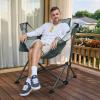 imageTIMBER RIDGE Hammock Camping Chair with Adjustable Backrest Heavy Duty Folding Hammock Chair Supports 300lbs Portable Hammock Chair for Camping Travelling and Patio Black 2 PackGrey