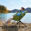 imageTIMBER RIDGE Hammock Camping Chair with Adjustable Backrest Heavy Duty Folding Hammock Chair Supports 300lbs Portable Hammock Chair for Camping Travelling and Patio Black 2 PackGreen