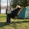 imageTIMBER RIDGE Hammock Camping Chair with Adjustable Backrest Heavy Duty Folding Hammock Chair Supports 300lbs Portable Hammock Chair for Camping Travelling and Patio Black 2 PackBlack 2 Set
