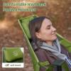 imageTIMBER RIDGE Hammock Camping Chair with Adjustable Backrest Heavy Duty Folding Hammock Chair Supports 300lbs Portable Hammock Chair for Camping Travelling and Patio Black 2 PackGreen