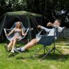 imageTIMBER RIDGE Hammock Camping Chair with Adjustable Backrest Heavy Duty Folding Hammock Chair Supports 300lbs Portable Hammock Chair for Camping Travelling and Patio Black 2 PackBlue 2 Set