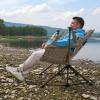 imageTIMBER RIDGE Hammock Camping Chair with Adjustable Backrest Heavy Duty Folding Hammock Chair Supports 300lbs Portable Hammock Chair for Camping Travelling and Patio Black 2 PackTan 2 Set