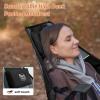 imageTIMBER RIDGE Hammock Camping Chair with Adjustable Backrest Heavy Duty Folding Hammock Chair Supports 300lbs Portable Hammock Chair for Camping Travelling and Patio Black 2 PackBlack 2 Set