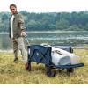imageTimber Ridge 49 Extra Long Collapsible Folding Wagon with Tailgate and Brakes 300lbs Heavy Duty Foldable Wagon with Adjustable Handle 250L Capacity Portable Cart for Outdoor Camping Sports GreenBlue