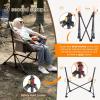 imageTIMBER RIDGE Oversized Hammock Camping Chair Swinging Chair with Adjustable Back and Seat Height Portable Folding Rocking Chair for Outdoor Lawn Backyard and Patio Supports 400lbs Black 2 PackTan