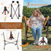 imageTIMBER RIDGE Oversized Hammock Camping Chair Swinging Chair with Adjustable Back and Seat Height Portable Folding Rocking Chair for Outdoor Lawn Backyard and Patio Supports 400lbs Black 2 PackOrange