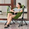 imageTIMBER RIDGE Oversized Hammock Camping Chair Swinging Chair with Adjustable Back and Seat Height Portable Folding Rocking Chair for Outdoor Lawn Backyard and Patio Supports 400lbs Black 2 PackGreen