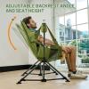 imageTIMBER RIDGE Oversized Hammock Camping Chair Swinging Chair with Adjustable Back and Seat Height Portable Folding Rocking Chair for Outdoor Lawn Backyard and Patio Supports 400lbs Black 2 PackGreen