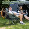 imageTIMBER RIDGE Oversized Hammock Camping Chair Swinging Chair with Adjustable Back and Seat Height Portable Folding Rocking Chair for Outdoor Lawn Backyard and Patio Supports 400lbs Black 2 PackGrey