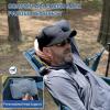 imageTIMBER RIDGE Oversized Hammock Camping Chair Swinging Chair with Adjustable Back and Seat Height Portable Folding Rocking Chair for Outdoor Lawn Backyard and Patio Supports 400lbs Black 2 PackBlue