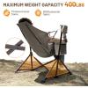 imageTIMBER RIDGE Oversized Hammock Camping Chair Swinging Chair with Adjustable Back and Seat Height Portable Folding Rocking Chair for Outdoor Lawn Backyard and Patio Supports 400lbs Black 2 PackTan