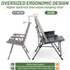 image:imageTimber Ridge Oversized Camping Chair with Lumbar Support Portable Folding Chair Heavy Duty for Adults Supports 450 LBS for Outdoor Camping Lawn with High Back Cup Holder Side Pocket GreyGrey
