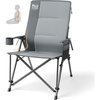 image:imageTimber Ridge Oversized Camping Chair with Lumbar Support Portable Folding Chair Heavy Duty for Adults Supports 450 LBS for Outdoor Camping Lawn with High Back Cup Holder Side Pocket GreyGrey