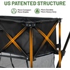 image:imageTIMBER RIDGE 400L Large Capacity Folding Double Decker Wagon with Brakes 54 Extra Long Extender Wagon Cart 450lbs Heavy Duty Collapsible Cart AllTerrain Big Wheels for Camping Sports ShoppingBlack With Brakes