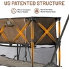 image:imageTIMBER RIDGE 400L Large Capacity Folding Double Decker Wagon with Brakes 54 Extra Long Extender Wagon Cart 450lbs Heavy Duty Collapsible Cart AllTerrain Big Wheels for Camping Sports ShoppingTan With Brakes