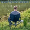 image:imageTIMBER RIDGE Heavy Duty Camping Chair with Compact Size Portable Directors Chair with Side Table and Pocket for Camping Lawn Sports and Fishing Supports Up to 400lbs BlackNavy2 Set