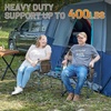 image:imageTIMBER RIDGE Heavy Duty Camping Chair with Compact Size Portable Directors Chair with Side Table and Pocket for Camping Lawn Sports and Fishing Supports Up to 400lbs BlackTan