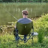 image:imageTIMBER RIDGE Heavy Duty Camping Chair with Compact Size Portable Directors Chair with Side Table and Pocket for Camping Lawn Sports and Fishing Supports Up to 400lbs BlackGreen