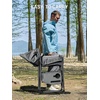 image:imageTIMBER RIDGE Heavy Duty Camping Chair with Compact Size Portable Directors Chair with Side Table and Pocket for Camping Lawn Sports and Fishing Supports Up to 400lbs BlackLoveseat Grey
