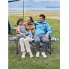 image:imageTIMBER RIDGE Heavy Duty Camping Chair with Compact Size Portable Directors Chair with Side Table and Pocket for Camping Lawn Sports and Fishing Supports Up to 400lbs BlackLoveseat Blue