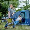 image:imageTIMBER RIDGE Heavy Duty Camping Chair with Compact Size Portable Directors Chair with Side Table and Pocket for Camping Lawn Sports and Fishing Supports Up to 400lbs BlackGreen