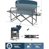 image:imageTIMBER RIDGE Heavy Duty Camping Chair with Compact Size Portable Directors Chair with Side Table and Pocket for Camping Lawn Sports and Fishing Supports Up to 400lbs BlackLoveseat Blue