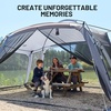 image:imageTIMBER RIDGE 15x10 FT Screen House Tent BugProof Mesh Gazebo with Dual Zippered Doors Waterproof Sunshade Canopy Shelter for 810 People Backyard BBQ Camping Picnic amp Outdoor Events