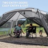 image:imageTIMBER RIDGE 15x10 FT Screen House Tent BugProof Mesh Gazebo with Dual Zippered Doors Waterproof Sunshade Canopy Shelter for 810 People Backyard BBQ Camping Picnic amp Outdoor Events