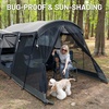 image:imageTIMBER RIDGE 8 Person Family Camping Tent with Screen Room Double Layer Waterproof Weather Resistant Big Tunnel Tent with Rainfly Carry Bag Large Family Tent for Outdoor Party 20ft x 8ft x 76inDark Grey