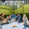 image:imageTIMBER RIDGE 8 Person Family Camping Tent with Screen Room Double Layer Waterproof Weather Resistant Big Tunnel Tent with Rainfly Carry Bag Large Family Tent for Outdoor Party 20ft x 8ft x 76inGreen