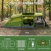 image:imageTIMBER RIDGE 8 Person Family Camping Tent with Screen Room Double Layer Waterproof Weather Resistant Big Tunnel Tent with Rainfly Carry Bag Large Family Tent for Outdoor Party 20ft x 8ft x 76inGreen