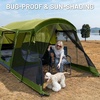 image:imageTIMBER RIDGE 8 Person Family Camping Tent with Screen Room Double Layer Waterproof Weather Resistant Big Tunnel Tent with Rainfly Carry Bag Large Family Tent for Outdoor Party 20ft x 8ft x 76inGreen