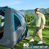 image:imageTIMBER RIDGE Camping Tent 46 Person Instant Pop Up Hub Tent with 8 Windows Easy 60 Second Setup Weather Resistant Family Cabin Tents with Rain Fly for Camping Outdoor TravelBlue