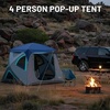 image:imageTIMBER RIDGE Camping Tent 46 Person Instant Pop Up Hub Tent with 8 Windows Easy 60 Second Setup Weather Resistant Family Cabin Tents with Rain Fly for Camping Outdoor TravelBlue